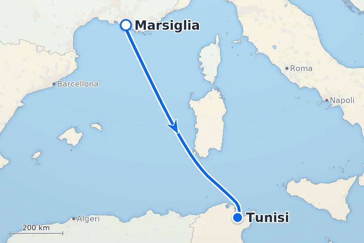 Marsiglia - Tunisi