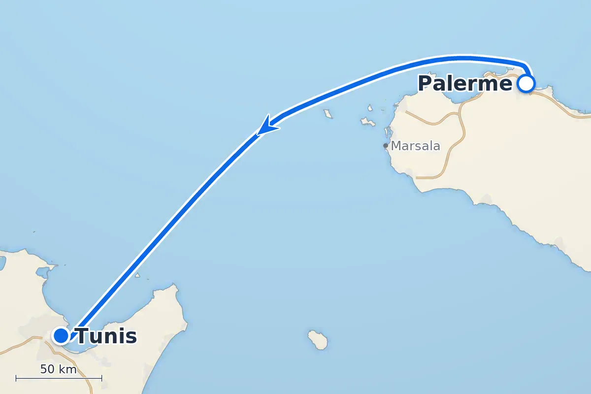 Palerme - Tunis