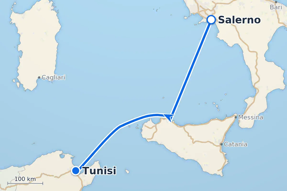 Salerno - Tunisi