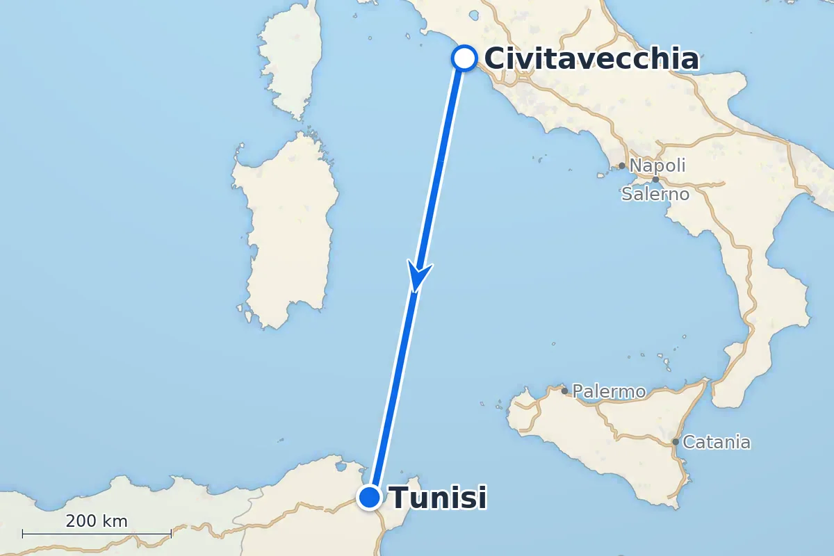 Civitavecchia - Tunisi
